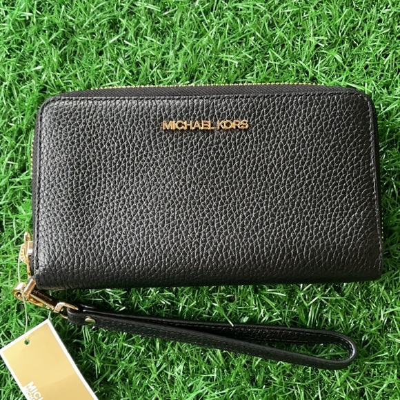 Michael Kors Jet Set Travel Lg Flat Multifunctional Phone Case-Wristlet-Wallet - Picture 6 of 16